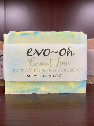 Coconut Lime Extra Virgin Olive Oil Soap Bar